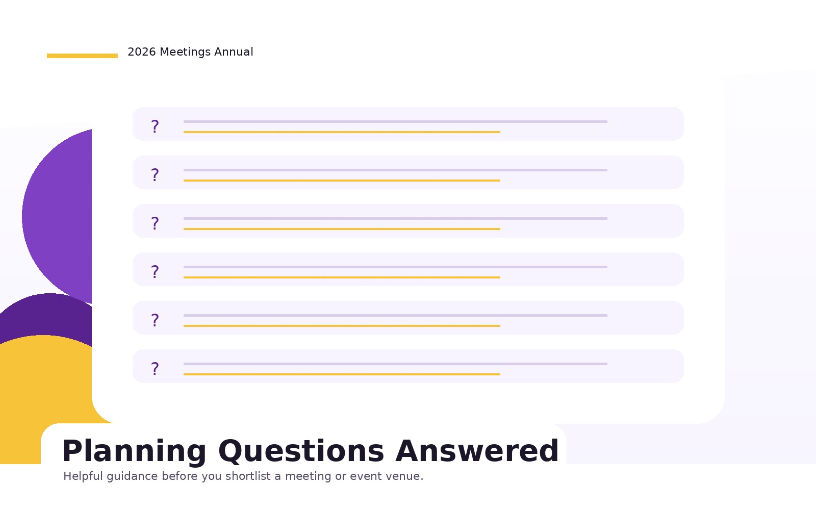 Questions before sending an inquiry visual